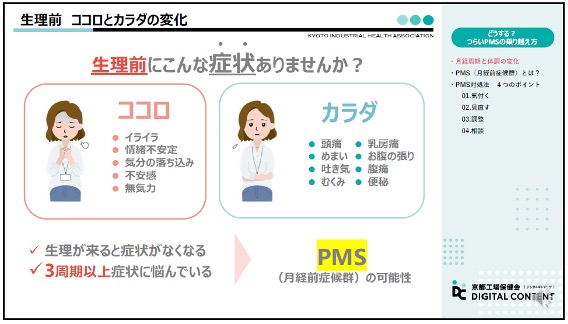 「どうする？つらいPMSの乗り越え方」